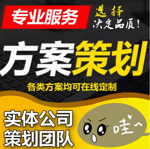 项目运营计划书执行服务管理规划实施解决技术提报方案策划设计