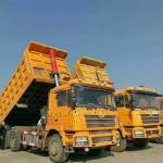 陕汽重卡旗下的德龙 F3000 自卸车，380 马力的功率与 60 吨的载重，展现出强大的实力