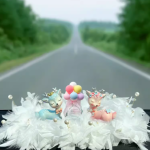 路平安鹿汽车摆件 简约安装，芬芳陪伴