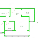 月亮湾小区全新首租两居室，简直是洁癖者的福音！屋内设施可按需配齐