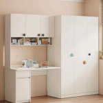 林氏家居儿童衣柜带转角书桌，打造温馨成长空间