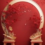 红色新年春节摄影之美