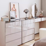 邯郸信息网 意式轻奢梳妆台斗柜一体，点亮主卧