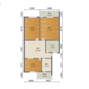 光明小区大三居紧急出售，老证能贷款，配备钥匙方便看房，另外赠送小房