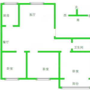 飞宇花园（南区），拥有三室两厅一卫的格局，装修精美，电梯房出行便利，且南北通透，通风采光俱佳。