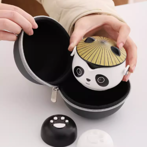 国潮熊猫旅行茶具套装 商务年会的理想伴手礼