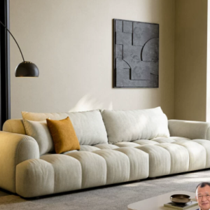 小户型的宝藏沙发 法式奶油风泡芙