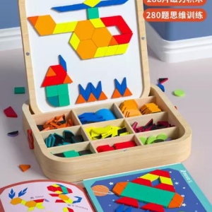 磁力拼图七巧板几何积木开启儿童智慧之门