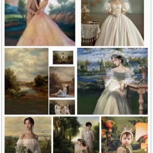 用风景油画背景绘就摄影之美