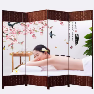 屏风之韵 现代简约屏风隔断，重塑空间之美