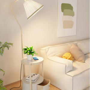 奶油风落地灯 点亮生活的温柔与高级