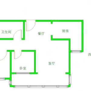 月亮湾小区全新首租两居室，简直是洁癖者的福音！屋内设施可按需配齐