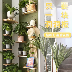 阳台绿植洞洞板花架，为生活增添一抹自然之美