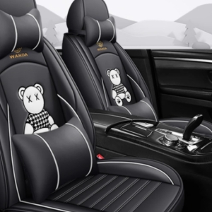 四季通用汽车坐垫套，全包设计，卡通风格专用，适用于皮座椅