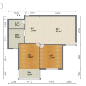 紧急出售！27 中学区房 —— 天润雅园。精装两居室，双卧朝阳，户型极佳。随时看房，有钥匙在手