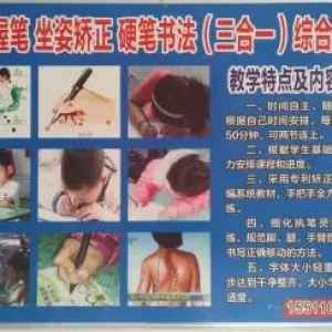 邯郸市丛台区金榜正姿硬笔书法咨询中心·邯郸市错误握笔坐姿矫正 硬笔书法